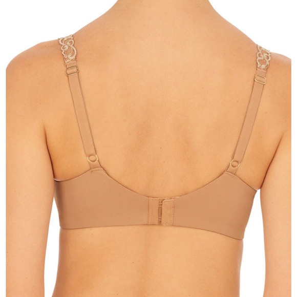 NWOT Natori Dark Tan underwire Bra with Lace Detail - Picture 2 of 3